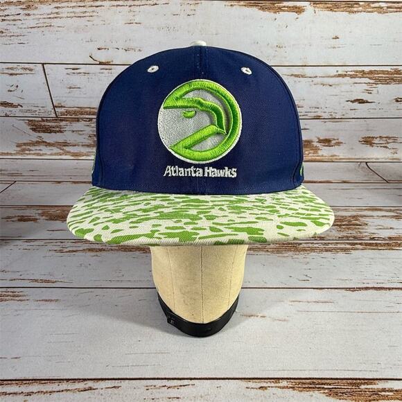 Atlanta Hawks Snapback Hat '47 Brand Hardwood Classics Blue NBA Cap - Picture 1 of 7
